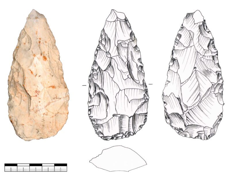 Hand-axe from Lake Schmiechen